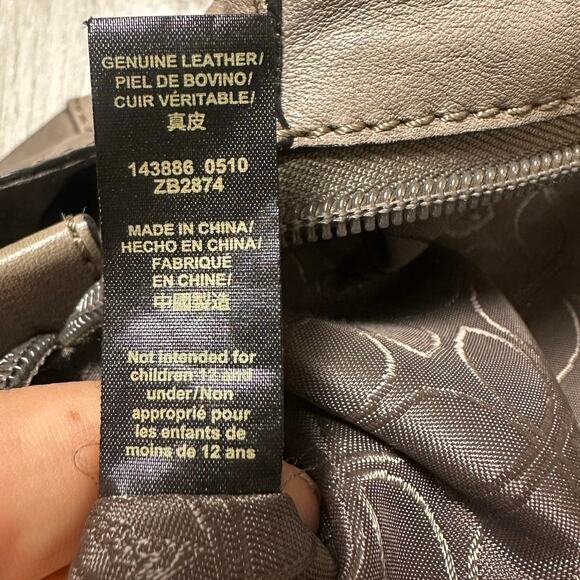 Fossil Gray Leather Satchel Shoulder Bag - Picture 9 of 9